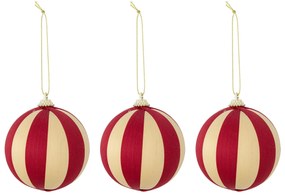 Bloomingville Vianočná ozdoba Wynn Red – set 3 ks