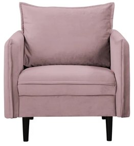 Zamatové kreslo v levanduľovej farbe Juli – Ropez