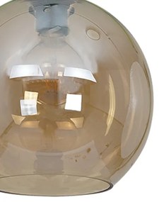 Luster na lanku SOFIA 1xE27/60W/230V hnedá