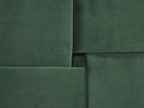 Manželská posteľ 140 cm LIMO (polyester) (tmavozelená) (s roštom). Vlastná spoľahlivá doprava až k Vám domov. 1022886