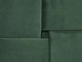 Manželská posteľ 140 cm LIMO (polyester) (tmavozelená) (s roštom). Vlastná spoľahlivá doprava až k Vám domov. 1022886