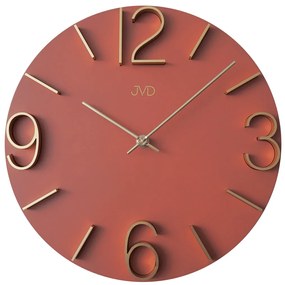 Dizajnové nástenné hodiny JVD HC37.2 červená