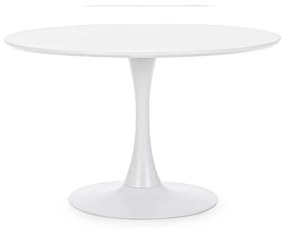 Jedálenský stôl bloom ø 120 cm bielý MUZZA