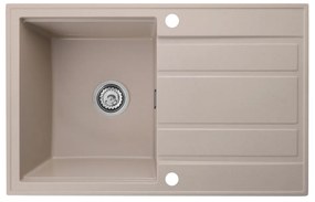 Gamma Modern 8050, 1-komorový granitový drez 790x500x210 mm, béžová, GMA-ZM-8050-B