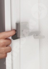 Sklápacia posteľ Concord Pro I, Farby: biely / biely lesk, Rozmer postele: 90x200