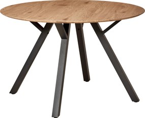 XXXLutz JEDÁLENSKÝ STÔL, čierna, farba duba, 120/120/76 cm MID.YOU - Stoly - 002798025801