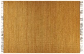 Jutový koberec 160 x 230 cm žltý LUNIA Beliani