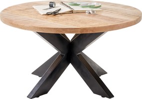 XXXLutz KONFERENČNÝ STOLÍK, prírodná farba, čierna, drevo, 80/80/47 cm Livetastic - Stolíky do obývačky - 000572016502