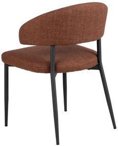 IRIS Terakota (látka Basel 44) – ČALÚNENÁ STOLIČKA S VÝPLETOM DO OBÝVAČKY/JEDÁLNE LOFT
