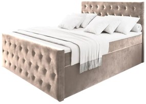 Čalúnená posteľ boxspring FENDI - casablanca 16 / 180x200 / bez vrchného matraca