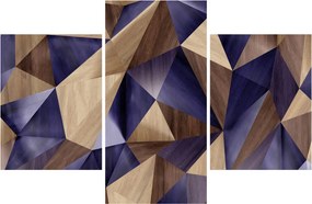 Obraz - 3D drevené trojuholníky (90x60 cm)