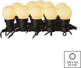 Svetelná LED žiarovková reťaz 5 m teplá biela