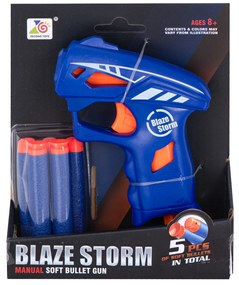 KIK Automatická pištoľ na penové šípky Blaze Storm + 5 šípok