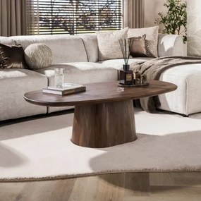 Konferenčný stôl 55-91 Central 135x70cm Drevo Acacia - Komfort-nábytok