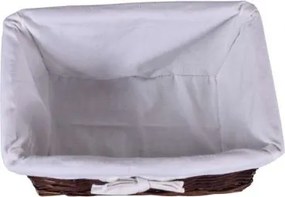 Prútený košík 30 x 20 x 15 cm - hnedý