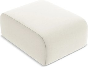 Béžová zamatová podnožka Lani – Makamii