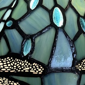 Nočná lampa Tiffany vitráž VÁŽKA BLUE Ø20*28