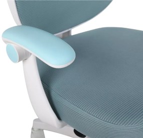 Detská otočná stolička Neoseat JUNI 008 s podnožou — látka, modrá