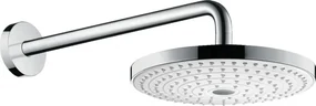 Hansgrohe Raindance Select S, hlavová sprcha 240 2jet EcoSmart 9 l/min so sprchovým ramenom, biela/chrómová, HAN-26470400