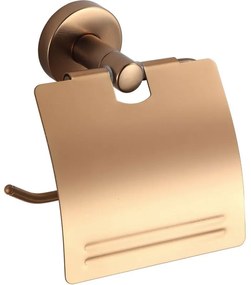 Mexen Remo, držiak na toaletný papier s krytom, medená matná, 7050733-65