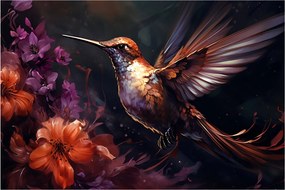 Obraz - Kolibrík (90x60 cm)