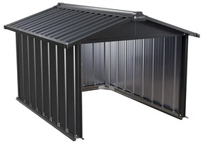 InternetovaZahrada Garáž pre robotickú kosačku 98x89x63 cm - antracit