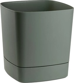 PLASTOVÝ KVETINÁČ CUBI 34X36,5 CM MÄTOVÁ