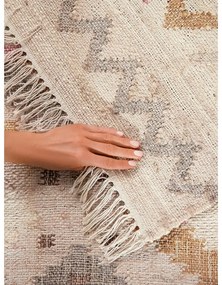 Krémový ručne tkaný jutový koberec 120x170 cm Roya Imani – Elle Decoration