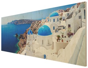 Drevenné obrazy Čarovné Santorini