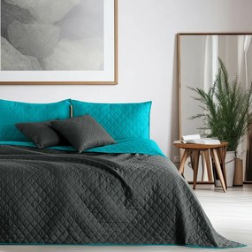 DecoKing Prehoz na posteľ Axel tmavomodrá/sivá, 170 x 210 cm, 170 x 210 cm