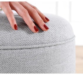 Taburet PIXI, priemer 40 cm, sivý