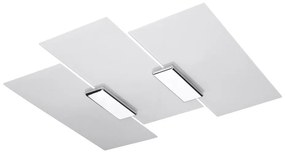 Sollux SL.0198 - Stropné svietidlo FABIANO 3xE27/60W/230V biela/chróm