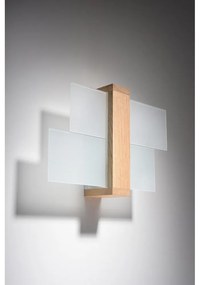 Nástenné svietidlo Sollux Leda Natural