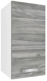 Kuchynská skrinka Belini horná 30 cm šedý antracit Glamour Wood  TOR SG30/1/WT/GW1/0/U
