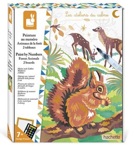 Detský ateliér maxi - maľovanie podľa čísel - lesné zvieratá