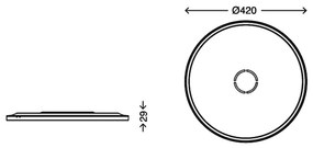 Briloner 3392-015 - LED Stropné svietidlo FREE LED/22W/230V pr. 42 cm
