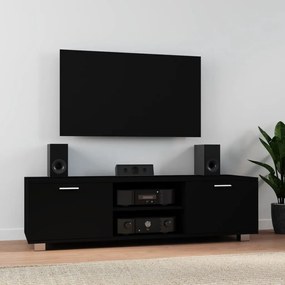 TV skrinka čierna 140x40,5x35 cm spracované drevo 342624