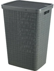 Curver Kôš na špinavú bielizeň Jute 58 l, tm. šedá