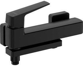 Deante Blur, nástenná vaňová batéria s otočným výtokom, 150 mm, čierna matná, DEA-BQL_N12M