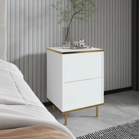 Nočný stolík Imaj White and Gold
