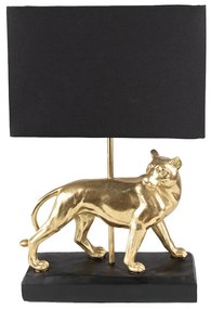 Zlato čierna dekor lampa LEOPARD