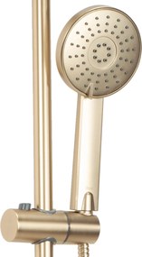 Rea Luis, sprchová súprava s vaňovou batériou, zlatá matná, REA-P7051