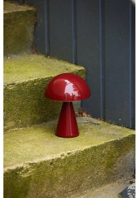 Červená LED stmievateľná stolová lampa (výška 20 cm) Mush – Hübsch