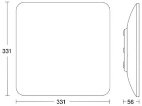 Steinel 067526 - LED Stropné svietidlo so senzorom RS PRO S30 Q SC 26W/230V 3000K