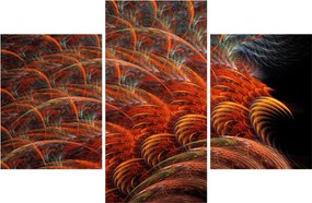 Obraz - Abstraktná imitácia peria (90x60 cm)