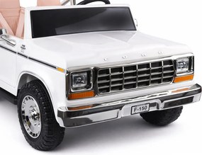 JOKOMISIADA Dvojmiestne autíčko na batériu klasický Ford Bronco Pickup biele PA0338