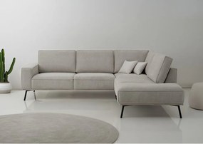 Sivobéžová ženilková rohová pohovka (pravý roh/do L) Amsterdam – Scandic
