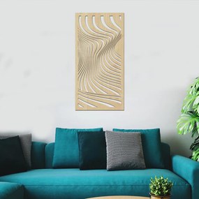 drevo zivota Drevená samolepka na stenu VLNKY Farebný vzor: Dub Sonoma, Rozmery (cm): 50x95