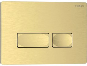 Mexen Tex 04, tlačidlo na splachovanie, brúsené zlato, 6104-11