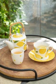 Set 2ks hrnček + kanvička s citrónmi Casa Limone - 16 * 11 * 12 cm / 600 ml